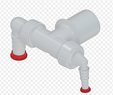 Сифон Універсальний, для під'єднання сушильної та пральної машинки зі зворотним клапаном