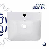 Раковина для підлоги моноблок Qtap Tern 440х380х830mm White QT1711G302WN, фото 5