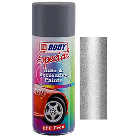 Автоемаль спрей для дисків сріблястий великозернистий металік Body 311 Spray Silver Metallic Paint 400мл