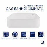 Раковина-чаша Qtap Stork 430x430x125 White QT15116137W, фото 3