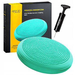 Балансувальна подушка-диск 4FIZJO MED+ 33 см (сенсомоторна) масажна 4FJ0359 Mint Poland