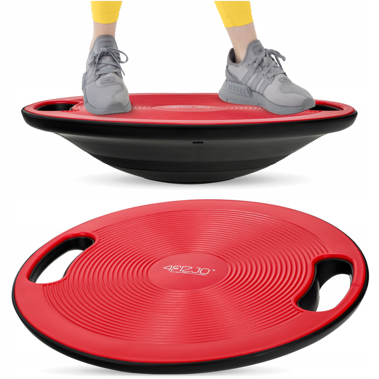 Балансувальна платформа 4FIZJO кругла, пластикова Red/Black (P-5905973400626)
