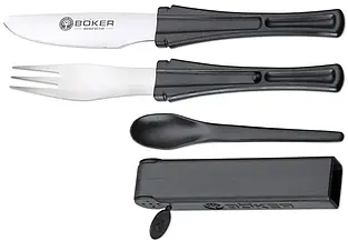 Набір столових приборів туристичний Boker Snac Pac