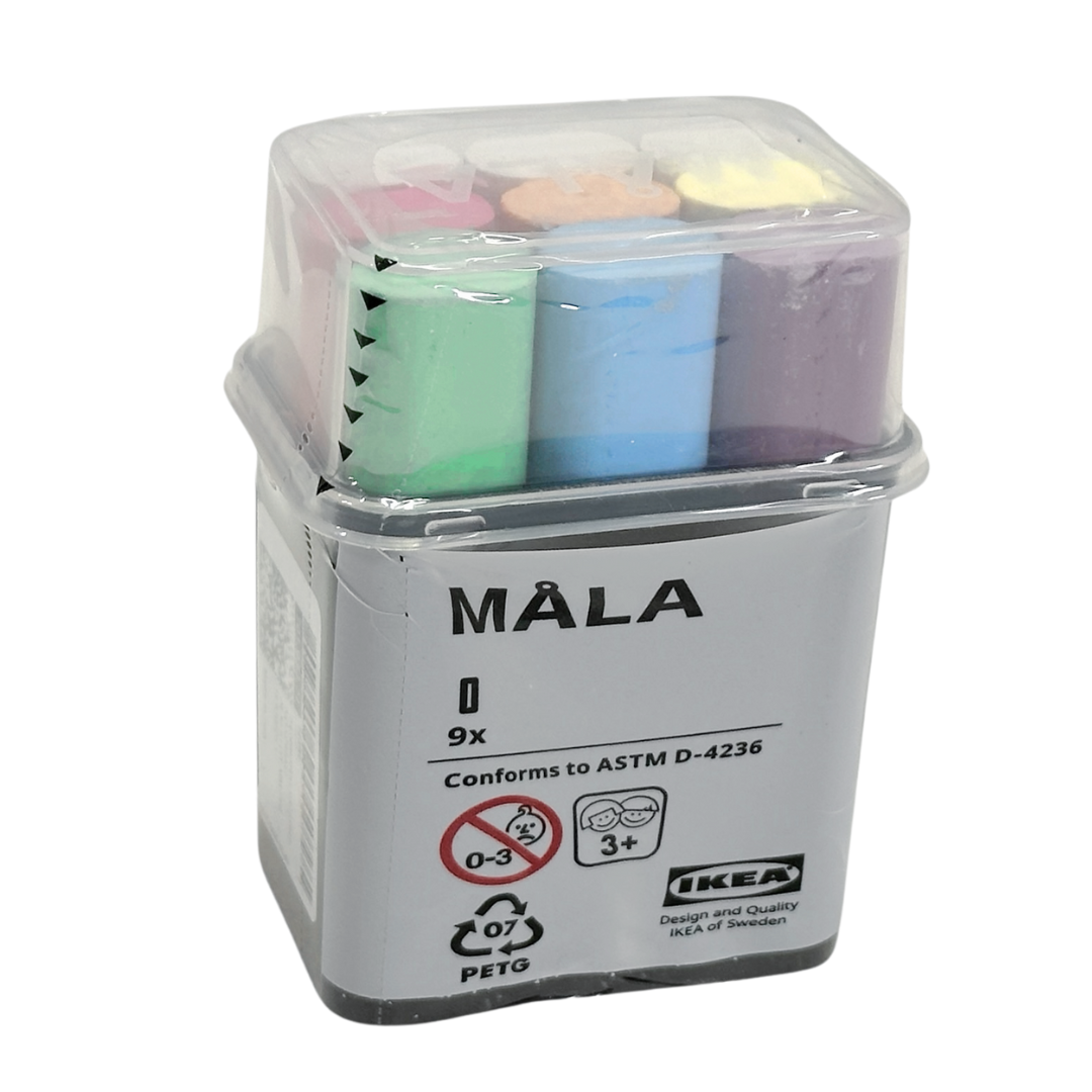 Набір крейди IKEA MALA (ІКЕА МОЛА). 70193321. 9 предметів, фото 1