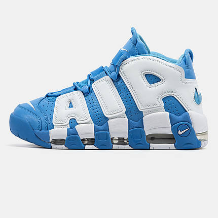 Чоловічі Кросівки Nike Air More Uptempo Blue White / Найк Аїр Мор Аптемпо Сині з Білим, фото 1