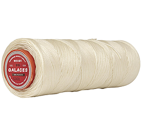 Galaces 0.80 мм світло-бежевий (S001) плоский шнур вощений по шкірі (картон)