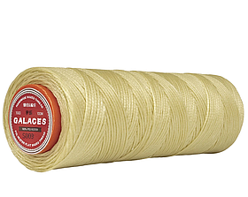 Galaces 0.80 мм світло-бежевий (S003) плоский шнур вощений по шкірі (картон)