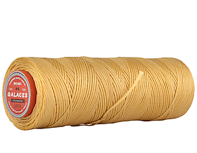 Galaces 0.80 мм бежевий (S004) плоский шнур вощений по шкірі (картон)