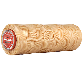 Galaces 0.80 мм бежевий (S005) плоский шнур вощений по шкірі (картон)