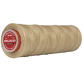 Galaces 0.80 мм бежевий (S006) плоский шнур вощений по шкірі (картон)