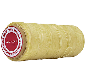 Galaces 0.80 мм бежевий (S008) плоский шнур вощений по шкірі (картон)