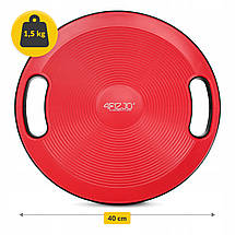 Балансувальна платформа 4FIZJO кругла, пластикова 4FJ0621 Red/Black Poland, фото 4