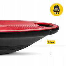 Балансувальна платформа 4FIZJO кругла, пластикова 4FJ0621 Red/Black Poland, фото 5