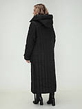 Трендове стьобане жіноче подовжене зимове пальто ''Альберта'', фото 4