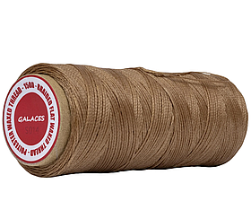 Galaces 0.80 мм коричневий (S014) плоский шнур вощений по шкірі (картон)