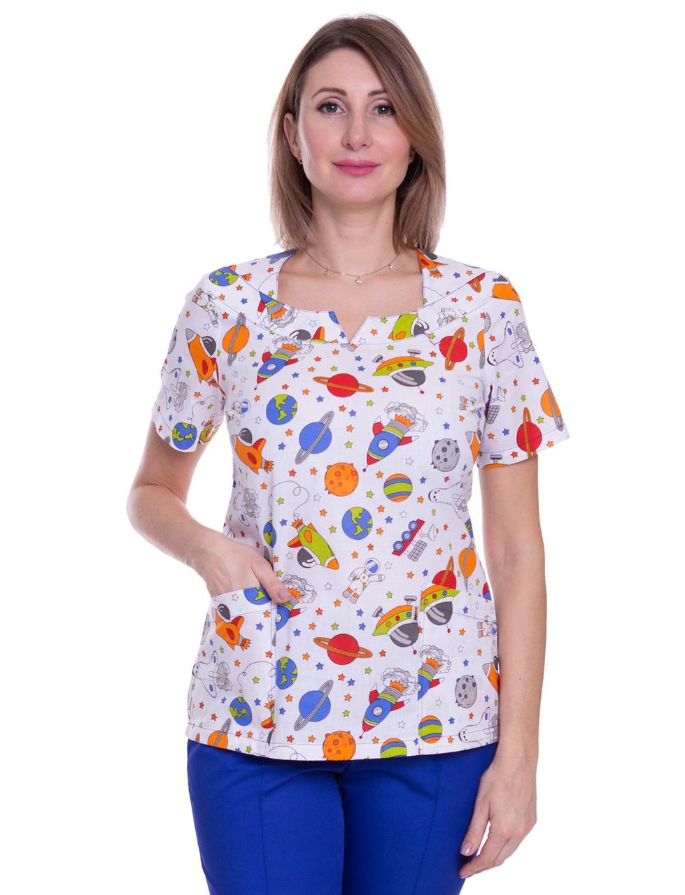 Куртка котонова Варшава білий космос,кор.рукав Розмір: 40