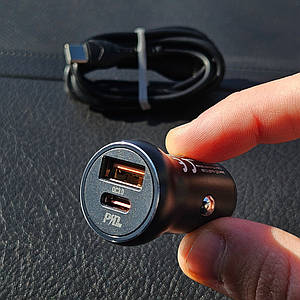 Автомобільний Зарядний Пристрій Hoco NZ5 Smooth road 30W