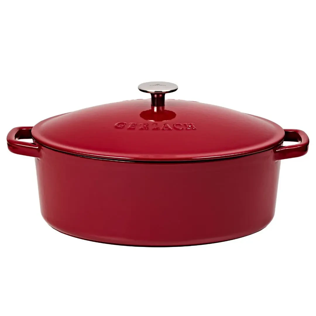 Жарівня чавунна 5,5 л Gerlach Natur Iron бордова (5901035508484)
