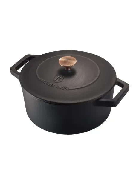 Каструля чавунна 2,75 л Berlinger Haus Metallic Line Rose Gold Edition (BH-6491)