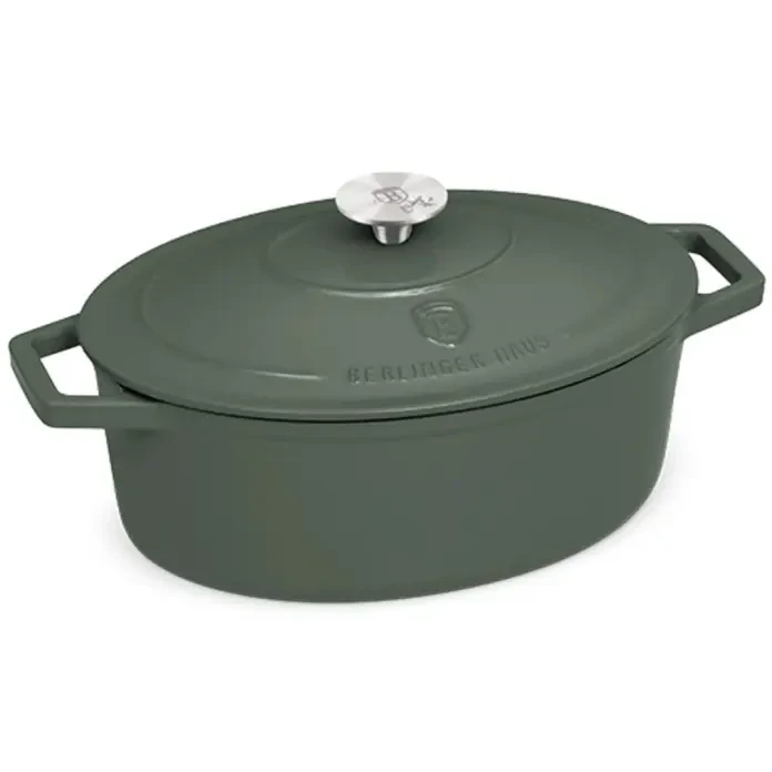 Каструля чавунна 4,65 л Berlinger Haus Matte Green (BH-6545)