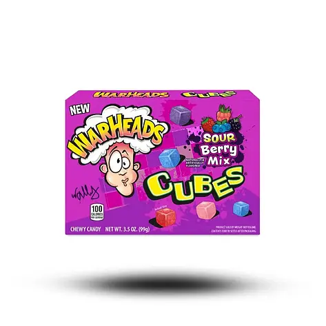 Warheads Cubes Sour Berry Mix 99g, фото 1