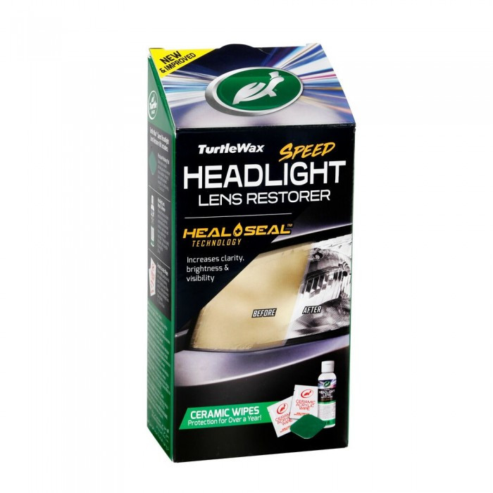 Набір для відновлення прозорості фар Headlight Lens Restorer 100 мл (51768 / FG7606) Turtle Wax