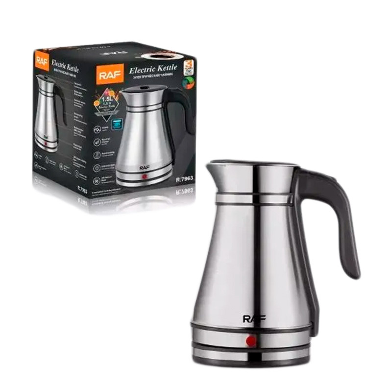 Електричний чайник на 1,5 літра Raf R.7963, фото 1