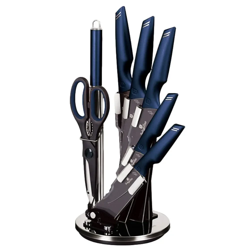 Набір ножів на акриловій підставці Berlinger Haus Metallic Line Aquamarine Edition (BH-2687)