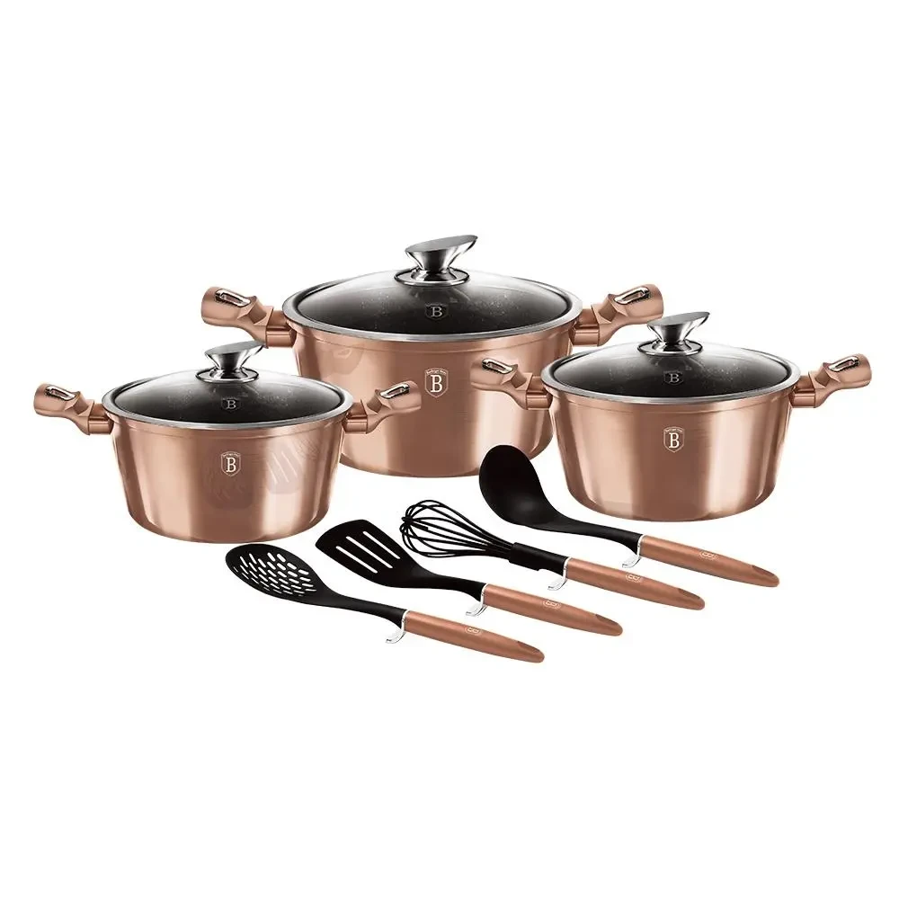 Набір посуду 10 предметів Berlinger Haus Metallic Line Rose Gold Edition (BH-6151)