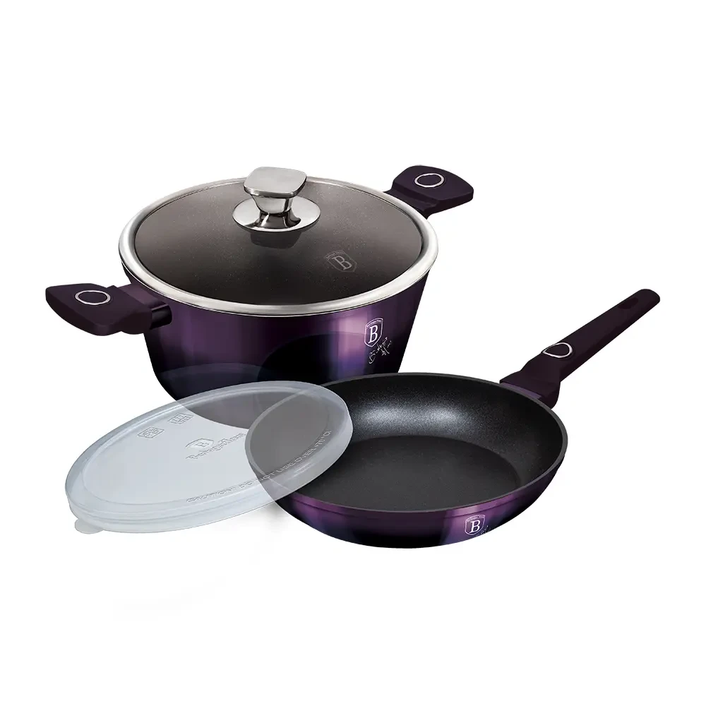 Набір посуду 4 предмета Berlinger Haus Purple Eclipse Collection (BH-7102)