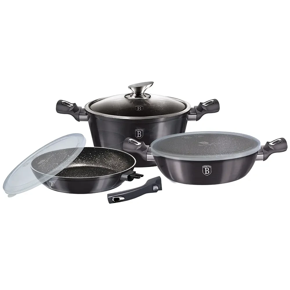Набір посуду 6 предметів Berlinger Haus Metallic Line Carbon Pro Edition (BH-7052)