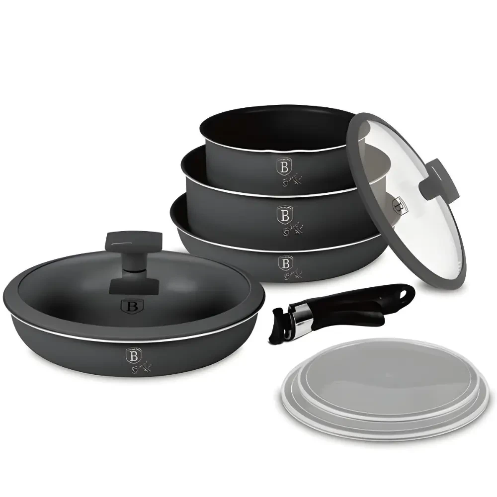 Набір посуду 9 предметів Berlinger Haus Anthracite Collection (BH-8256)