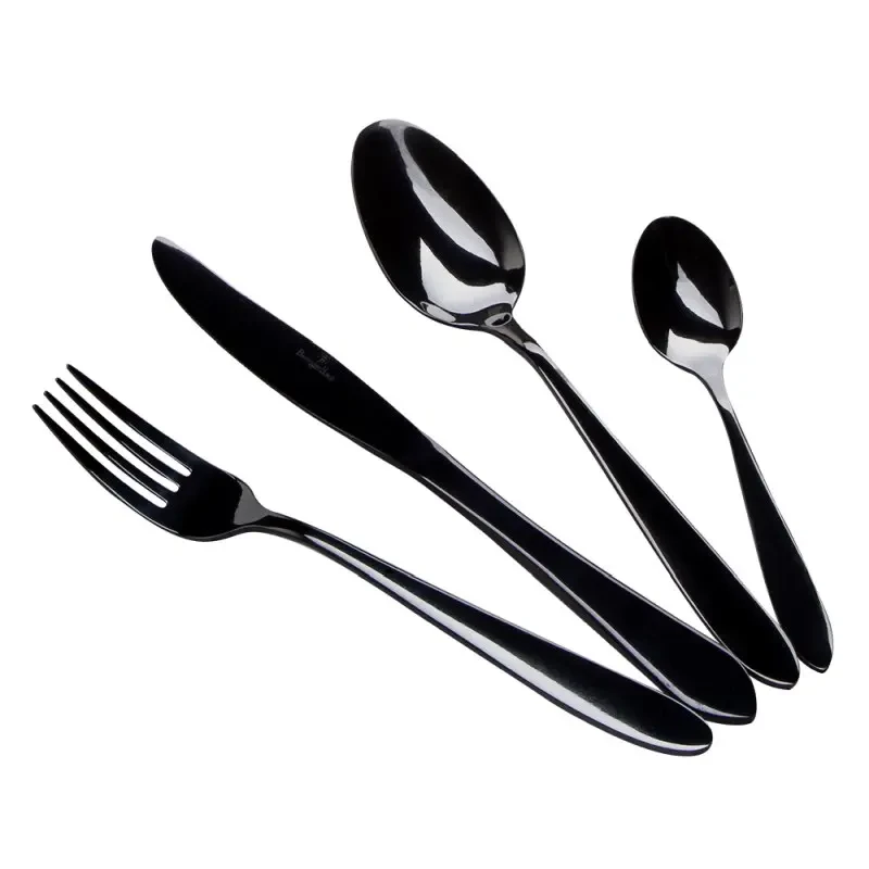 Набір столових приборів 24 предмети Berlinger Haus Black Collection (BH-3077)