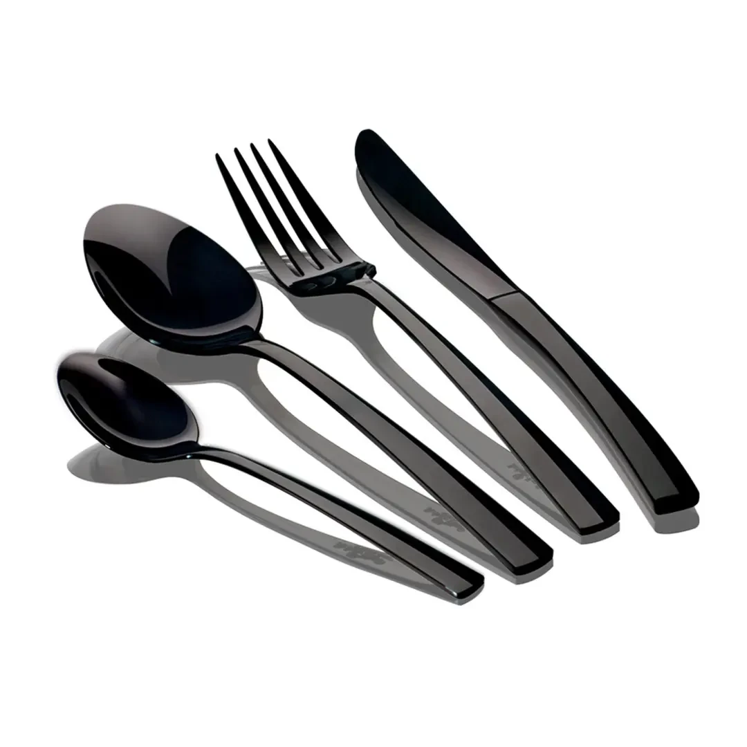 Набір столових приборів 24 предмети Berlinger Haus Matte Black Collection (BH-3080)