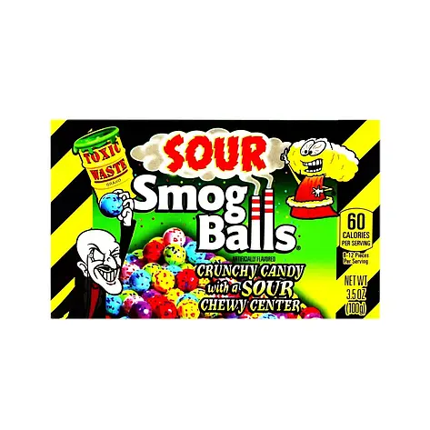 Toxic Waste Sour Smog Balls Candy 85g, фото 1