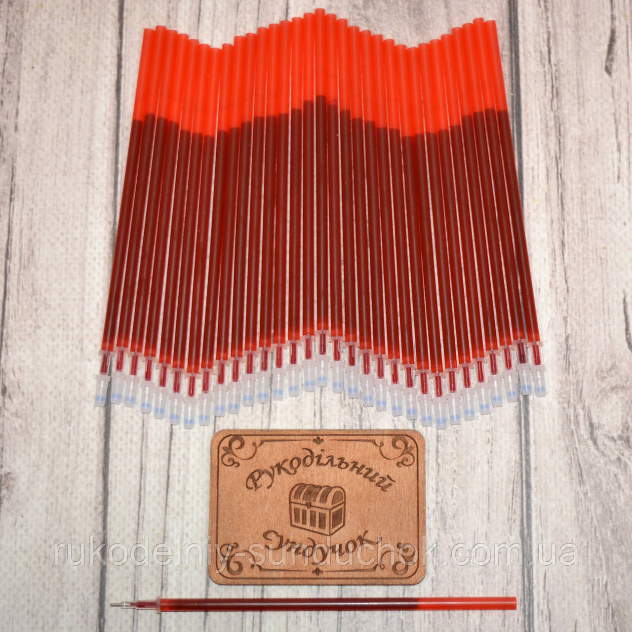 Стрижень для розмітки канви змиваючийся (холодною водою) червоний, фото 1