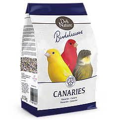 Deli Nature BIRDELICIOUS CANARIES Повнораціонний корм для канарок з вітамінами та мінералами 0,8 кг.
