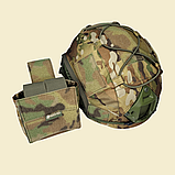 Кавер на каску без вух Fast з кишенею для противаги Кавер фаст без вух з переважанням Кишеня перевваження, фото 2