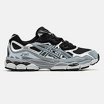 Чоловічі Кросівки Asics Gel-NYC Black Silver Grey / Асікс Гел-НІС Чорні з Сріблястим та Сірим, фото 3