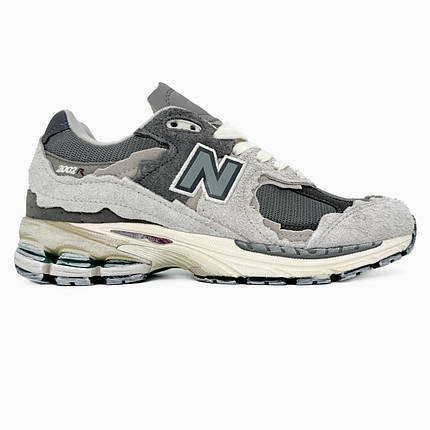 Чоловічі кросівки New Balance 2002R Protection Pack Rain Cloud Grey Нью Баланс 2002Р сірі замш демісезон, фото 1