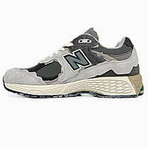 Чоловічі кросівки New Balance 2002R Protection Pack Rain Cloud Grey Нью Баланс 2002Р сірі замш демісезон, фото 4