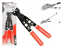 Щипці для кріплення шлангових хомутів на кожухи шарніру YATO YT-0606