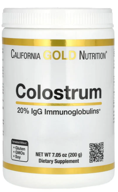 Молозиво в порошку концентрат California Gold Nutrition, 200 г