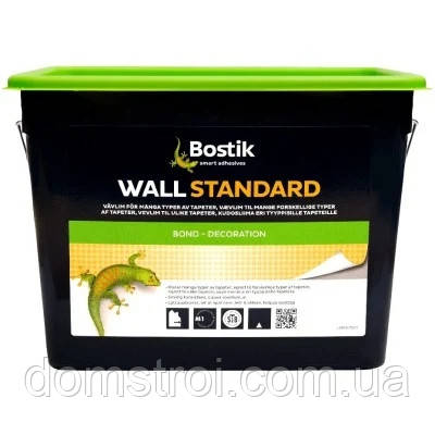 Клей готовий для склополотна та шпалер склотканинних Bostik B-70 Wall Standard (15 л), фото 1