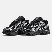 Чоловічі Кросівки New Balance 740 Black Silver / Нью Беланс 740 Чорні із Сріблястим, фото 5