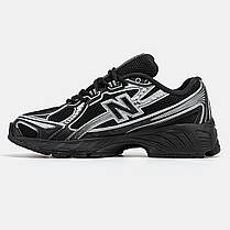 Чоловічі Кросівки New Balance 740 Black Silver / Нью Беланс 740 Чорні із Сріблястим, фото 4