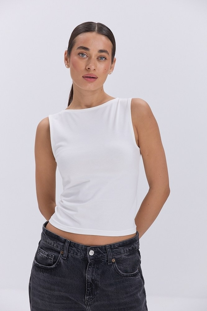 Жіноча безрукавка майка без принтів, фото 1