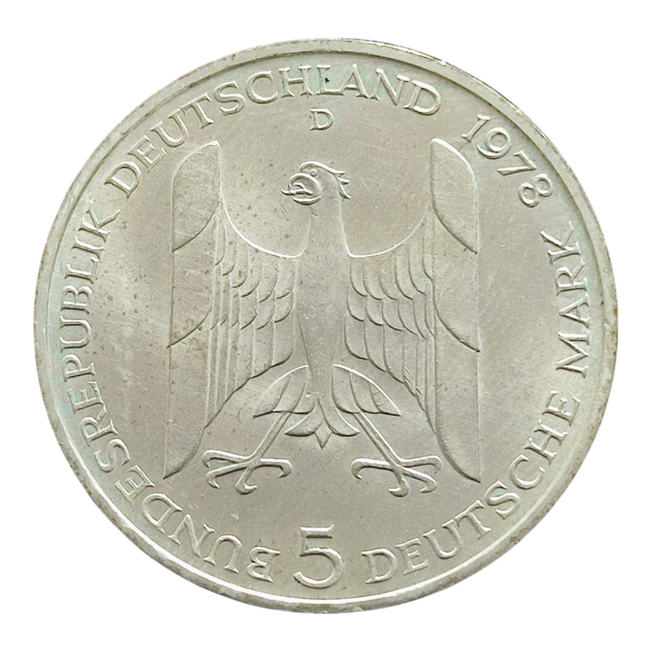 Німеччина 5 марок, 1978 100-та річниця - Народження Густава Штреземана