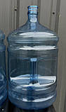 Бутиль для води полікарбонатний 19 л з литою ручкою і кришкою ПЕТ для кулера під помпу майже новий, фото 6
