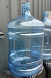 Бутиль для води полікарбонатний 19 л з литою ручкою і кришкою ПЕТ для кулера під помпу майже новий, фото 4